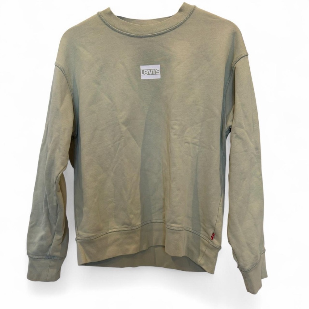Levi's Men's Light Sage Green Crewneck Sweatshirt Small